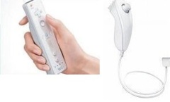 Nintendo Wii Wii Remote & Nunchuk White [Loose Game/System/Item]